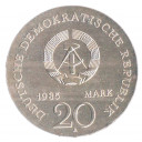 DDR 1985 20 Marchi Ag 125° anniversario Morte di Ernst Moritz Arndt